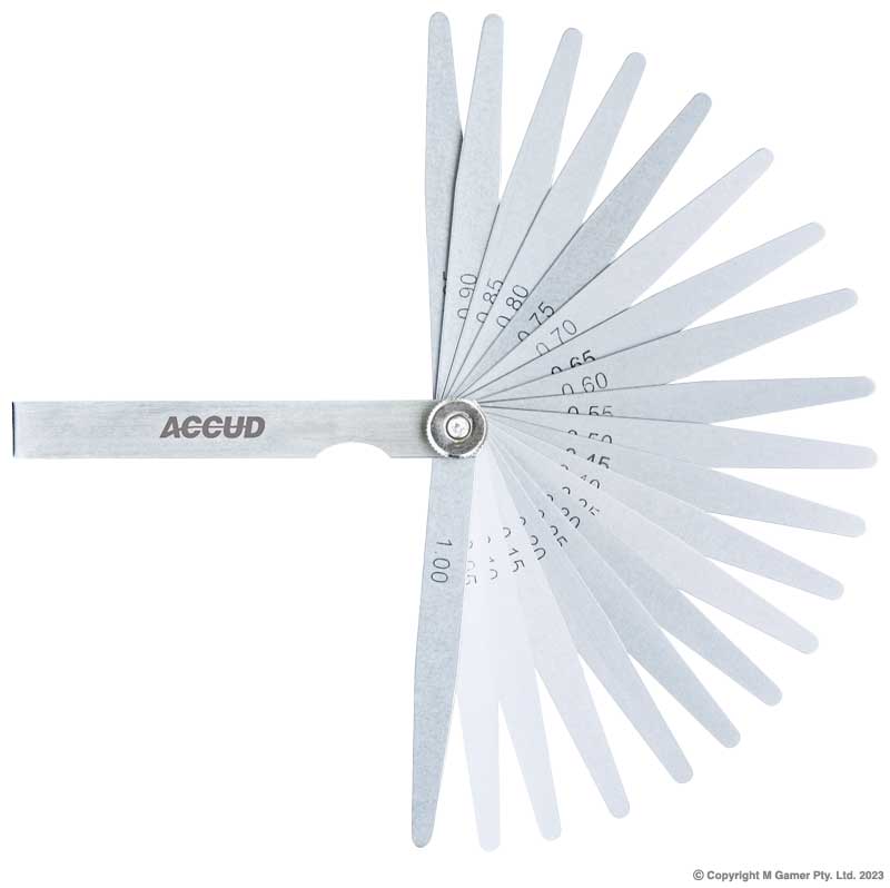 0.05 - 1.00mm Feeler Gauge, Length 100Mm